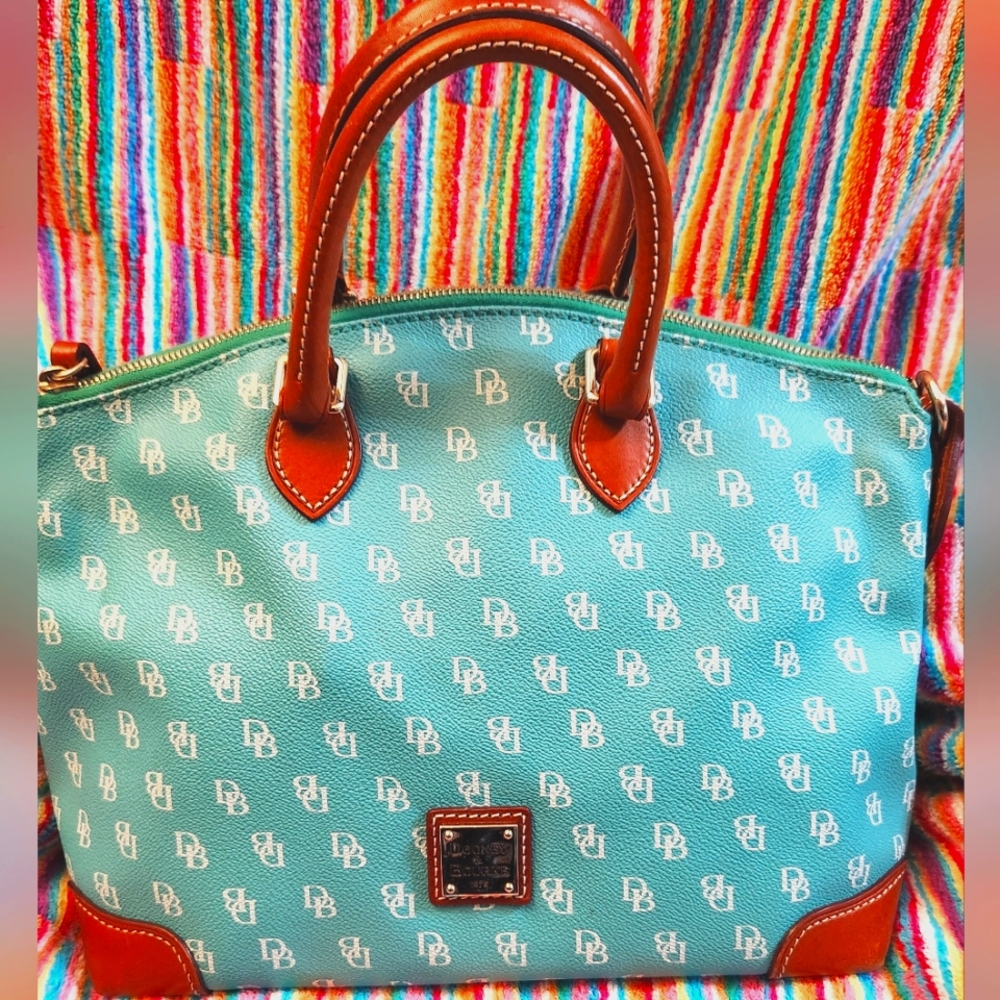 Final Sale EUC DOONEY GRETTA satchel Spearmint Teal Mint